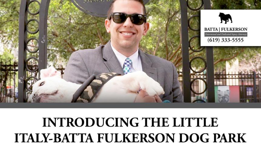 dan introducing the little italy-batta fulkerson dog park